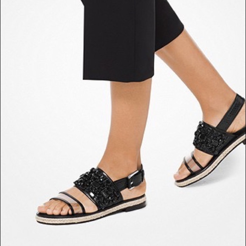 MICHAEL KORS COLLECTION
Lafayette Embellished Snakeskin
Sandal